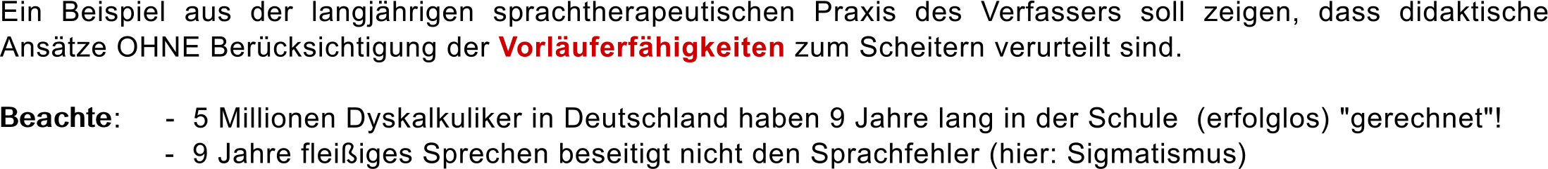 Ein Beispiel aus der langj�hrigen